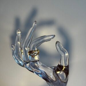 Gold Ring with Gemstone Accent